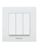 Выключатель 3-кл Panasonic Karre Plus 55 (белый)