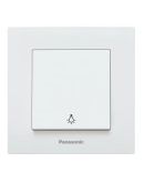 Выключатель кнопочный 1-кл Panasonic Karre Plus 55 (белый)