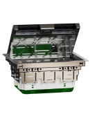 Напольный лючок Schneider Electric размер L, 8 модулей, Unica System+ (металл)