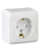Накладная розетка Schneider Electric Prima WDE001080 с з/к (белая)