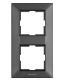 Вертикальная 2-месная рамка Panasonic Arkedia Slim (дымчатая)