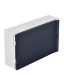 Настенный модульный щиток Panasonic BQDTM21621-UA1 16 модулей (прозрачная темно-серая дверца)