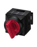 Красный двухпозиционный переключатель Schrack MSKB2020R 50° с подсветкой и фиксацией
