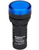 Синий LED индикатор Schrack BZ501217-A 230В AC (моноблок A)