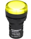 Желтый LED индикатор Schrack BZ501211-A 24В AC/DC (моноблок A)