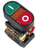 Кнопка APВВ-22N «I-O» Ø22мм неон/220В 1з+1р IEK