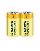 Батарейка солевая Varta Superlife D (вакуум 2шт)