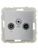 Телевизионная конечная розетка Logus 21543 TAL R TV-SAT (алюминий)