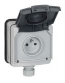 Розетка серая Legrand