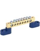 Шина N «ноль» IEK YNN10-812-8C2-K07 на двух угловых изоляторах ШНИ-8х12-8-У2-С