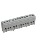 Шина L «фаза» IEK YNN10-69-12KD-K02 в корпусному ізоляторі на DIN-рейку ШНІ-6х9-12-К-Ср