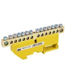 Шина PE «земля» IEK YNN10-812-14D-K05 на DIN-изоляторе ШНИ-8х12-14-Д-Ж