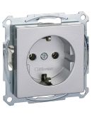 Механизм розетки SCHUKO с центр.платой алюминий 16А Merten, MTN2301-0460
