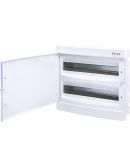 Встраиваемый щиток ETI 001101084 ECМ 2x18PO 36 М с белой дверцей