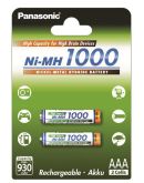 Акумуляторна батарея Panasonic High Capacity AAA 1000mАч 2BP NI-MH BK-4HGAE/2BE (2 шт)