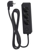 Тримісний подовжувач Schneider Electric ST9431B (1,5м) чорний