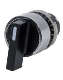 Черный переключатель с рычагом New Elfin ne020STALANW тип A (положение: I-II под 90º)