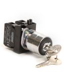 Кнопка EMAS CM102AC20 (CM102A20) с ключом вынимающимся во всех положениях (1НО+1НЗ) IP65 