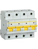 Автоматический выключатель IEK ВА47-150 4Р 100А 15кА C