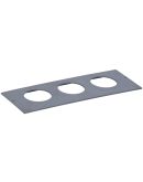 Приборная рамка напольного лючка IEK KNR-80-03-7012 ONFLOOR 80/3