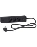 Подовжувач Schneider Electric ST943U1B на 3 місця та 2хUSB (1,5м) чорний