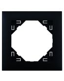 Одинарная рамка Logus 90 90910 TPM (черная матовая)