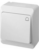 Одноклавишный выключатель Elektro Plast 0337-2 Hermes IP44