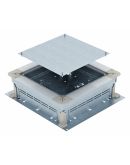 Монтажная коробка для наливных полов OBO Bettermann (7410043) UZD250-3/367x410мм (h=115-170мм) из оцинкованной стали