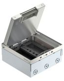 Розеточный люк под напольное покрытие OBO Bettermann (7427248) UDHOME4 на 6 постов 45x45 IP40 (h=95-125мм)