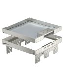 Кассетная рамка встраиваемого лючка OBO Bettermann (7409238) RKSN3 на 12 постов 45x45 243х243мм h=90мм для напольного покрытия h=20мм