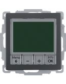 Цифровой термостат Berker 20446086 QX с дисплеем 8А/250В (антрацит)