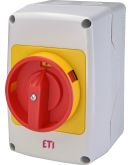 Кулачковый переключатель в корпусе ETI 004773175 CS 40 90 PNGLK (1p «0-1» IP65 40A блок)