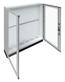 Напольный щит с прозрачными дверями Hager FR26L1 Univers IP55/II 1850x1550x275мм с цоколем h=100мм