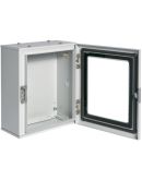 Металлический бокс Hager FL154A Orion Plus IP65 прозрачные двери 350x300x160мм