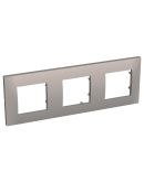 Трехместная горизонтальная рамка Schneider Electric Altira ALB45727 (какао)