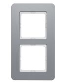 Двухместная рамка Berker Q.7 10126074 (алюминий)