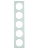 Пятиместная рамка Berker R.3 10152209 (стекло/полярная белизна)