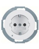 Розетка Berker R.x 41092089 с защитой от детей с заземлением и с подсветкой (полярная белизна)