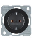 Розетка Berker Rx 41432045 із заземленням (чорна)