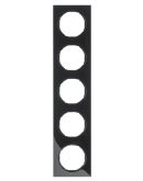 Рамка 5-местная, черная Berker R.3