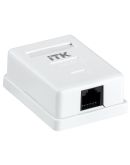 Розетка информационная RJ45, кат.5Е UTP, 1-порт, ITK