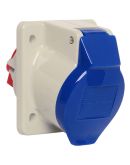 Наклонный силовой разъем WALTHER WL510306 (2P+E) 16А 230V IP44