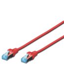 Красный патч-корд cat.5e SF-UTP (0.5м) AWG 26/7 Digitus DK-1531-005/R