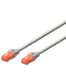 Сірий патч-корд cat.6 UTP (10м) AWG 26/7 Cu LSZH Digitus DK-1617-100