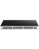 Коммутатор D-Link DGS-1210-52/ME/B1 48port 1GE 4xSFP/1GE WebSmart Metro