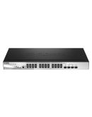 Коммутатор D-Link DGS-1510-28LP/ME 24x1GE с РоЕ 4x1000BaseX SFP L2