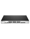 Коммутатор D-Link DGS-1510-28XMP/ME 24x1GE с РоЕ 4x 10GBaseX SFP+ L2