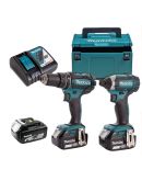 Набор электроинструментов Makita DLX2127TJ1 (DDF482,DTD152,DC18RC,BL1850Bx3,Makpac)