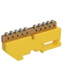 Шина PE "земля" IEK YNN10-812-22D-K05 на DIN-ізоляторі ШНІ-8х12-22-Д-Ж