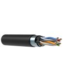 Кабель F/UTP, кат.6 4х2х23AWG, solid LDPE, 305м, чорний